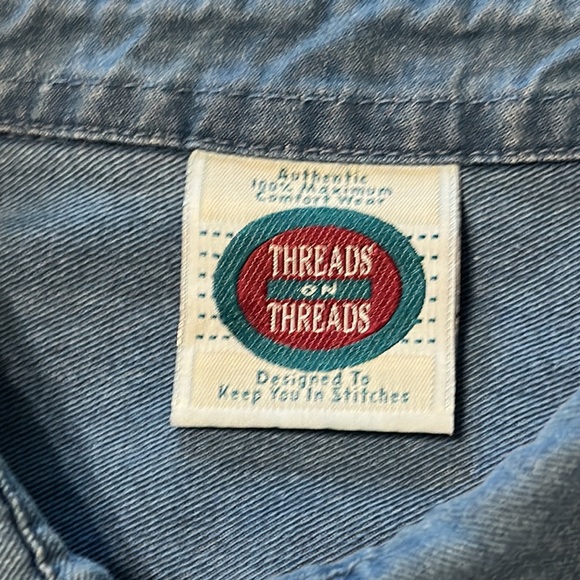 Threads on threads denim shirt - Picture 7 of 9